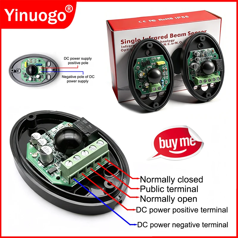 

Новый IP55 DC 12-24V датчик инфракрасный детектор фотоэлементов с защитным лучом для раздвижных гаражных ворот, дверей, инфракрасные фотоэлементы, сигнализация