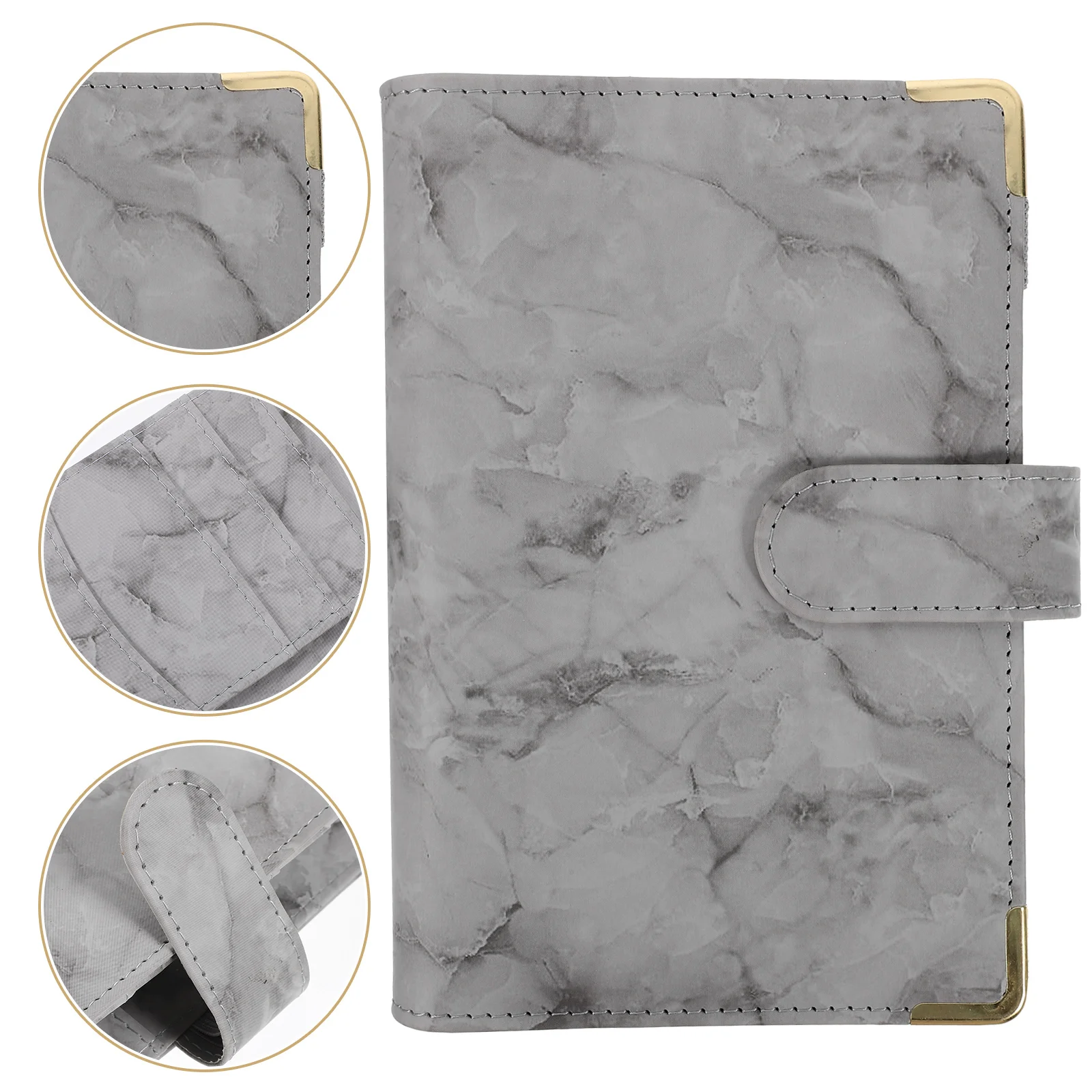 

A6 Binder Cover Imitation Decorative Budget Binder Shell For Notebook Journal Notepad Scrapbook Memory Book Cash Cover