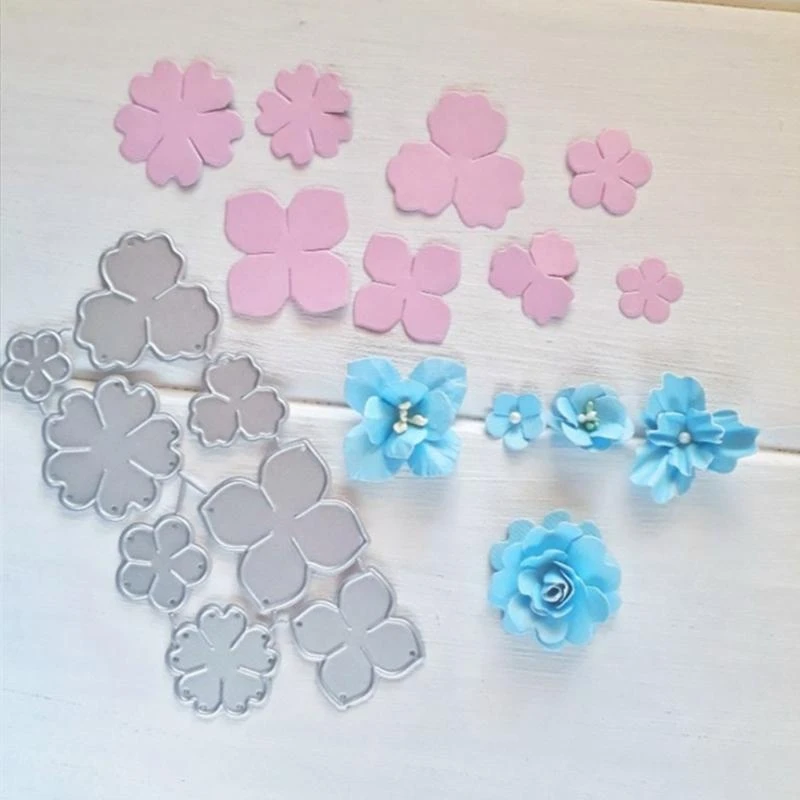 

Floral Cutting Dies Embossing Die Cuts Template for Kid Card Making DIY Crafts