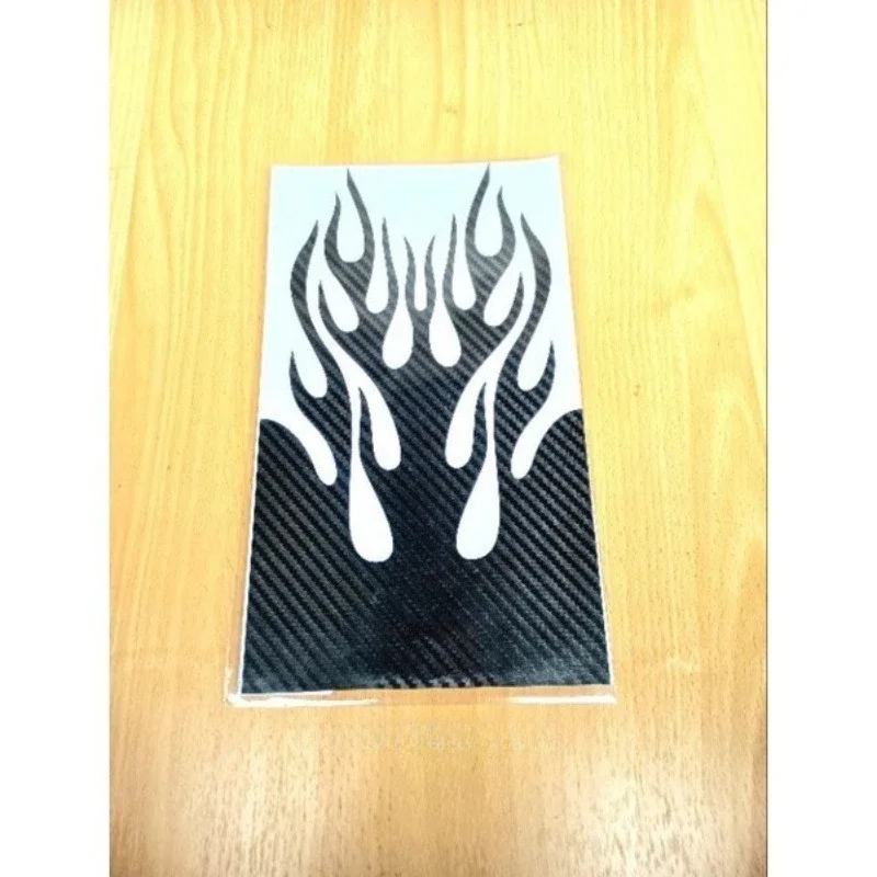 1Pc Flame Motorcycle Fender Sticker Waterproof Self-adhesive Vinyl Decal for Honda Yamaha Suzuki Ducati KTM Mudguard Decoration