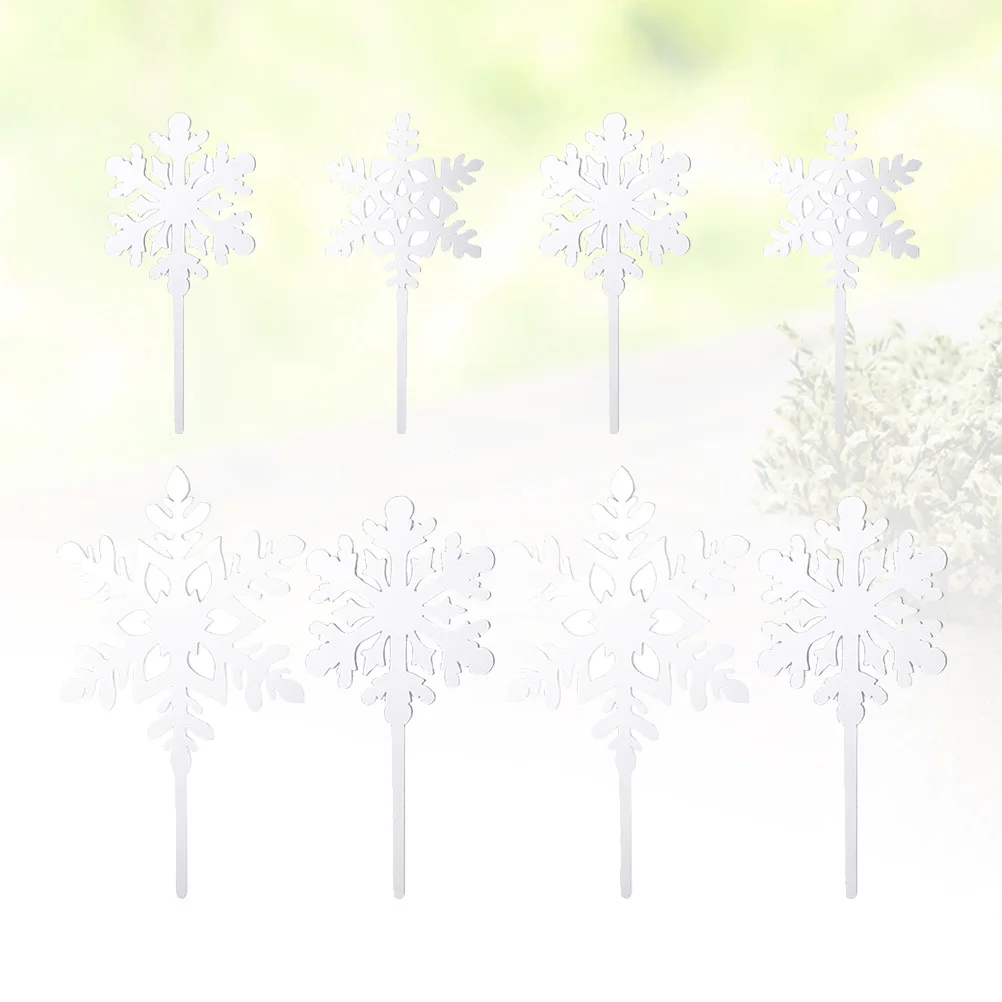 

20 Pcs Christmas Cake Toppers Safe Eco Material Picks Decorations Cupcake Muffin Bread Fruit Holiday Parties Celebrations Cake