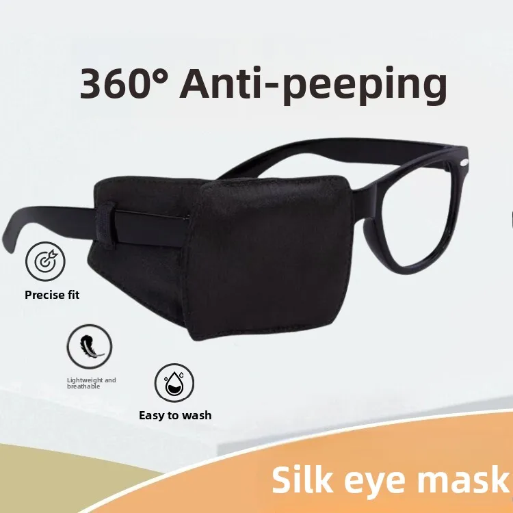 

Large Size Eye Patch for Lazy Eye Correction Single Eye Correction Light Blocking Black Children Strabismus Training Eye Patch