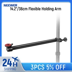 NEEWER 14.2”/36cm Flexible Holding Arm Camera Mount Stand Overhead Extension Arm for DSLR & Mirrorless Camera Phone And Light