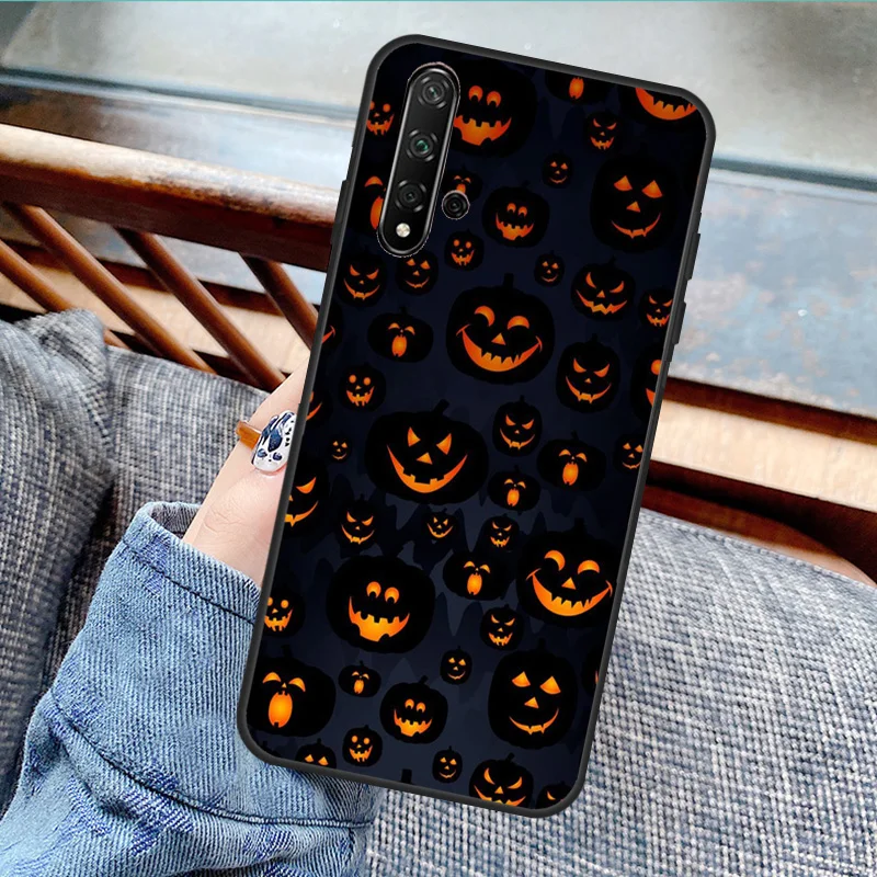 HALLOWEEN TRICK TREAT PUMPKIN Case For Huawei Nova Y70 Y90 Y60 Y61 5T 9 10 SE 3i 7i 8i P Smart P20 P30 P40 Lite P60 Pro