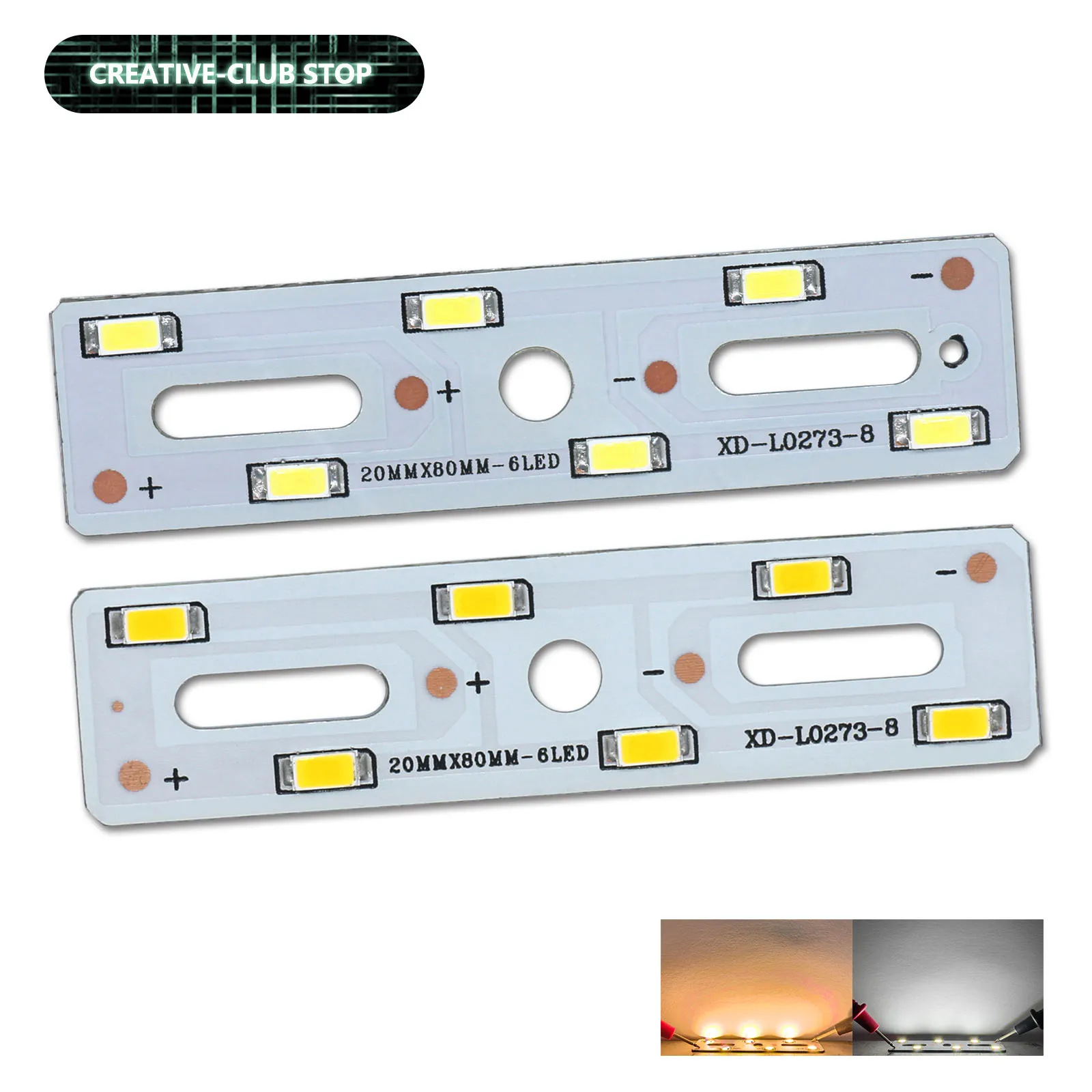 

SMD5730 LED Bar Light Source Aluminum Lamp Plate 3W DC9-9.6V 250mA LED Emitting Diode DIY Bulbs Retrofit Lamp Board Accessories