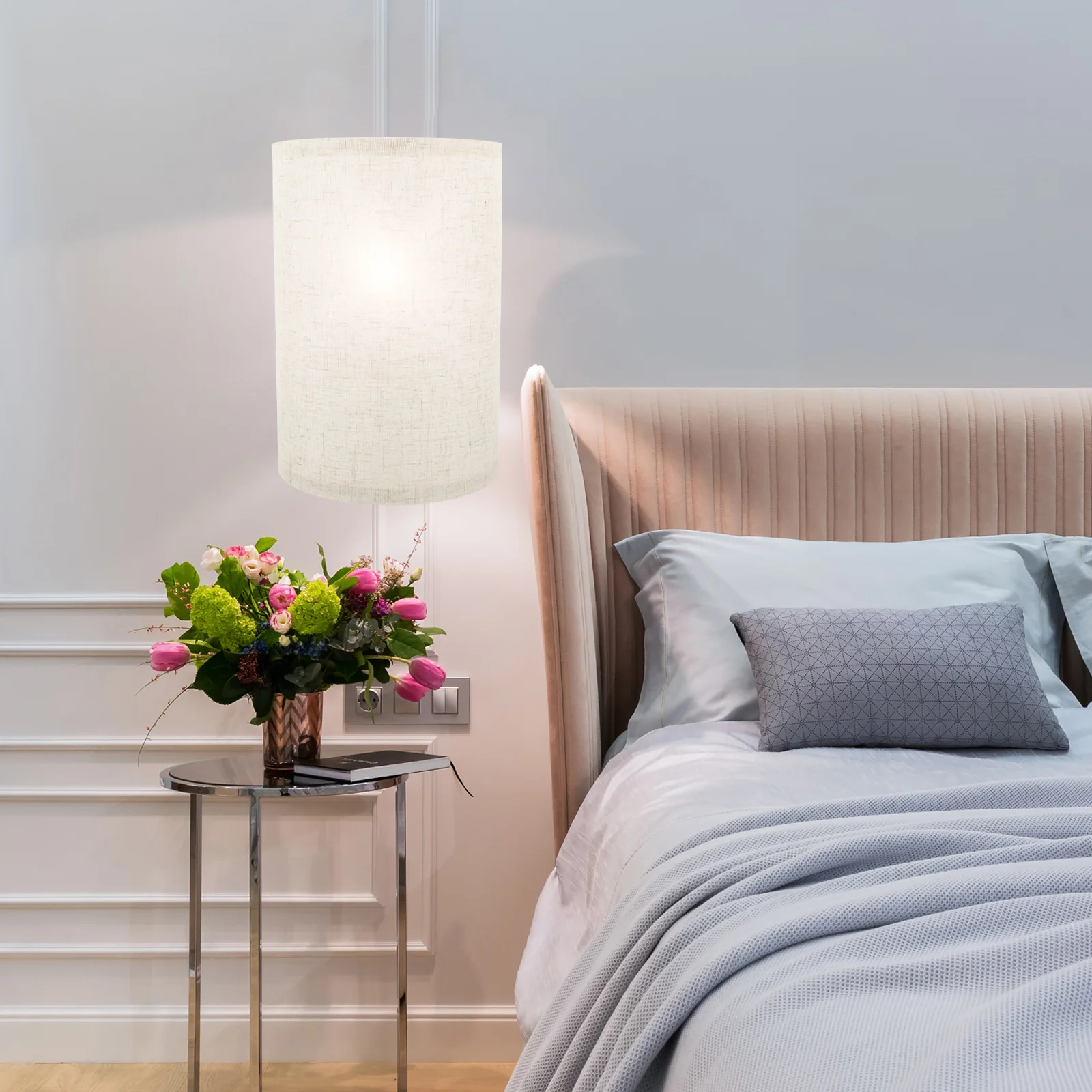 

1Set Replacement Lamp Shade Rustic Detachable Floor Table Lamp Cover Indoor Decorative Lampshade for Bedroom Living Room Study