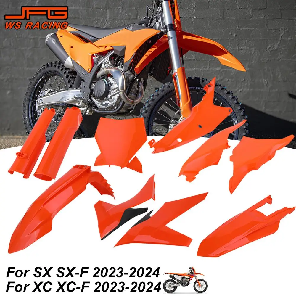 

Plastic Kit Set Motorcycles Fender Mudguard Side Cover Panels Number Plate For KTM SX SX-F XC XC-F 125 250 300 350 450 2023 2024