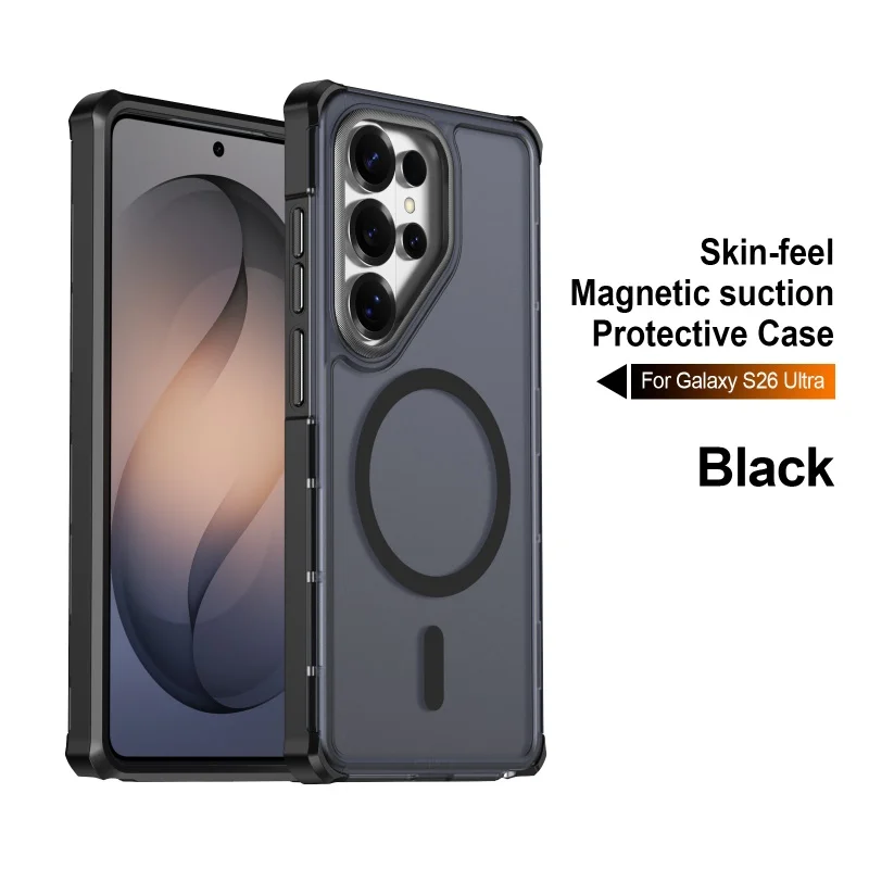 For Samsung Galaxy S25 S23 22 S24 S26 Ultra Edge Plus FE A57 A37 A17 07 A56 36 26 06 For Magsafe Magnetic Phone Case Matte Cover