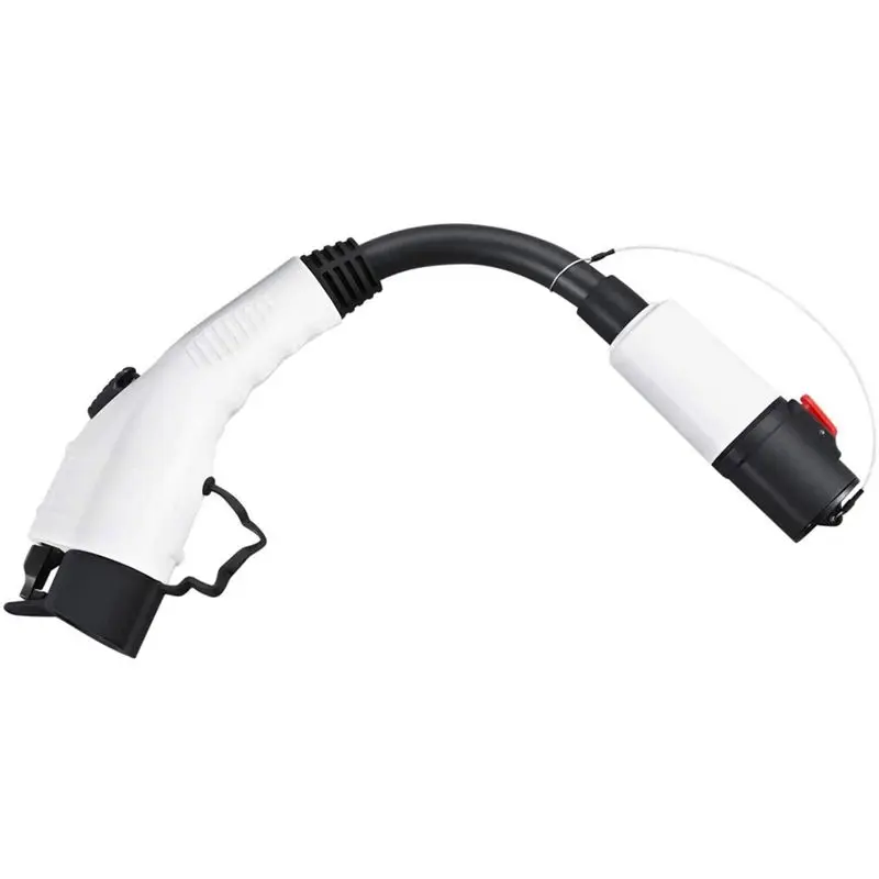 B09A For North America Tesla To J1772 EV Adapter High Powered Connector 48A & 250V Mobile Connector (Black)