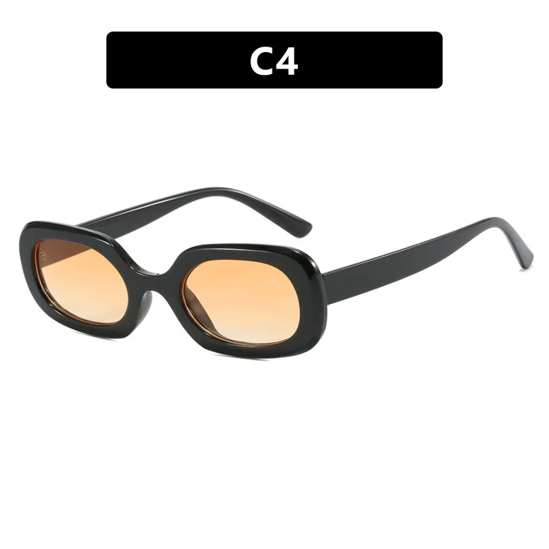 الحد الأدنى مربع النظارات الشمسية النساء الرجال Vintage الاتجاه العلامة التجارية نظارات شمسية الخروج تخفيف الذكور الإناث نظارات واقية UV400