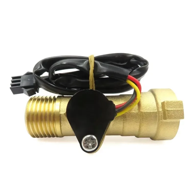 High Accuracy 1-30L Turbine Counter Meter Pulse Magnet Hall Effect Brass Water Flow Sensor 3.5-24V G1/2 Thread for Water