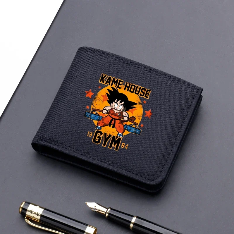 Dragon Ball Goku Wallet Anime Credit Card Holder Purse Pocket Men Women Money Storage Pouch Foldable Short Wallets Kids Gifts