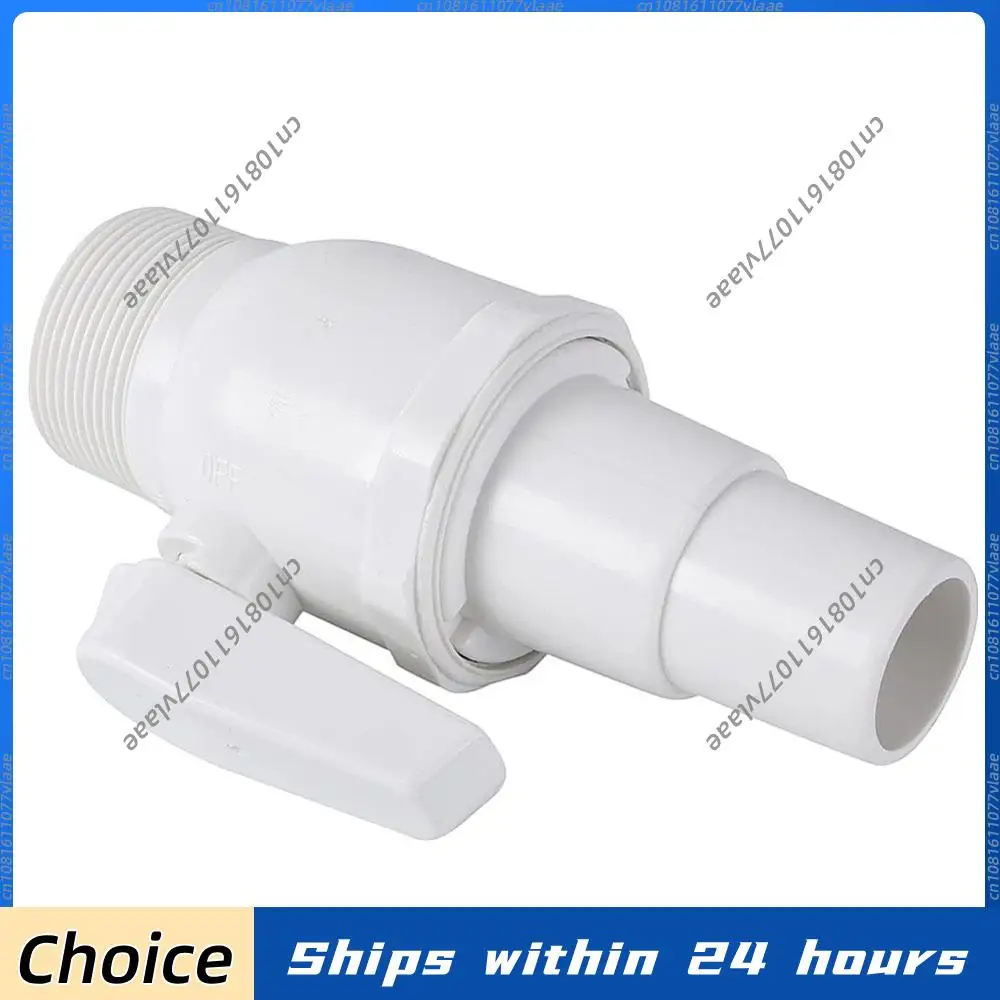 

Двухходовой шаровой кран (1.5 - 1.25 дюйма) с поплавковым клапаном, максимальное давление 50 PSI, для наземных бассейнов