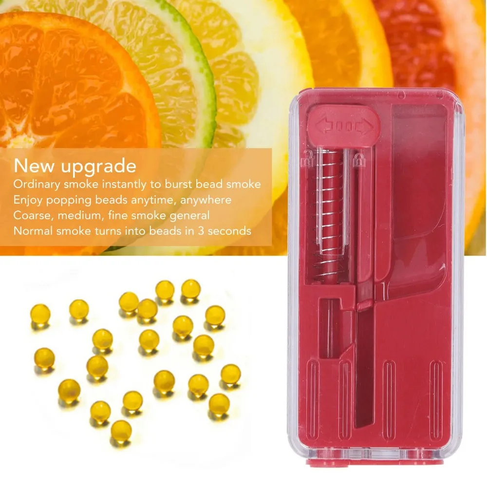 R&R 5.5/6.5/8mm Size Cigarette Explosion Beads Pushers Mix Fruit Taste Upgrade Bursting Beads Pusher Box DIY Smoking Accessories
