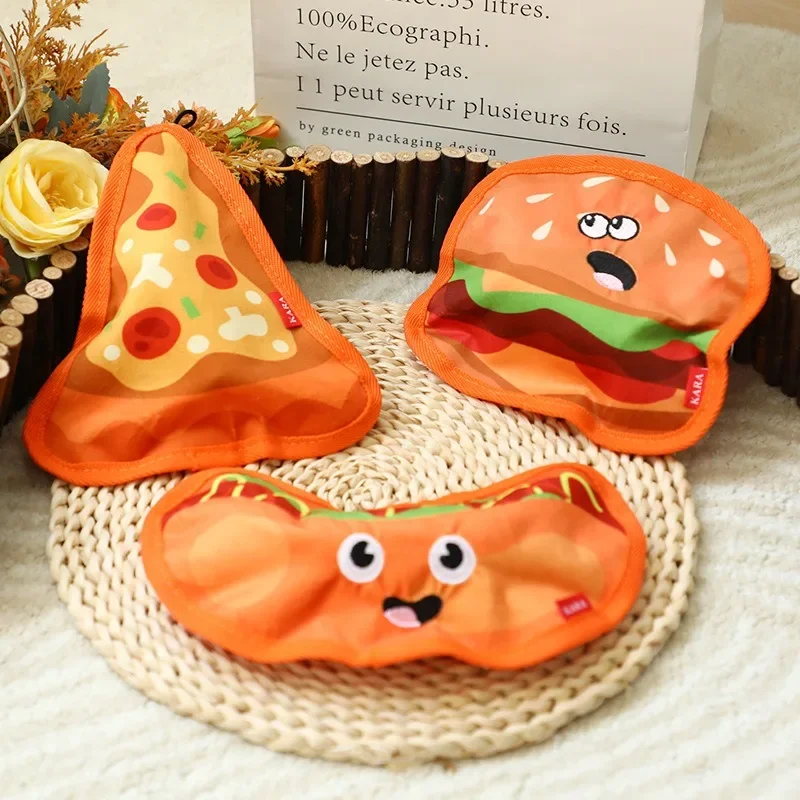 Dog toy, bite-resistant teeth, relieve stuffy, plush sound, simulation, hamburger, French fries, big dog toy