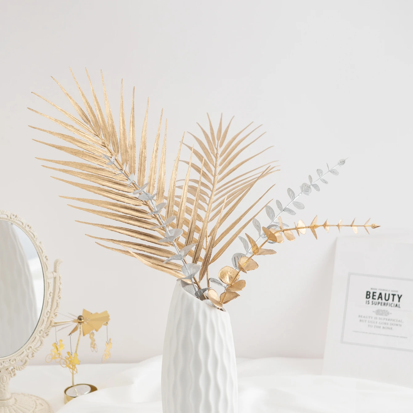 2/4pcsArtificial Plants Tropical Palm Tree Leaves Home Room Garden Decora Accessories Photography Prop Festival Wedding Supplies