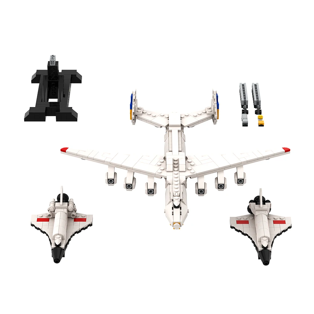 MOC Soviet Military An-225 Transport Aircraft Model Ornaments Building Block Set Toys For Gift Collect Christmas Present