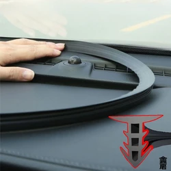 1.6m Auto Dashboard Sealing Strip Universal Car Sticker Rubber Seals Noise Insulation for Weatherstrip Car Accessories