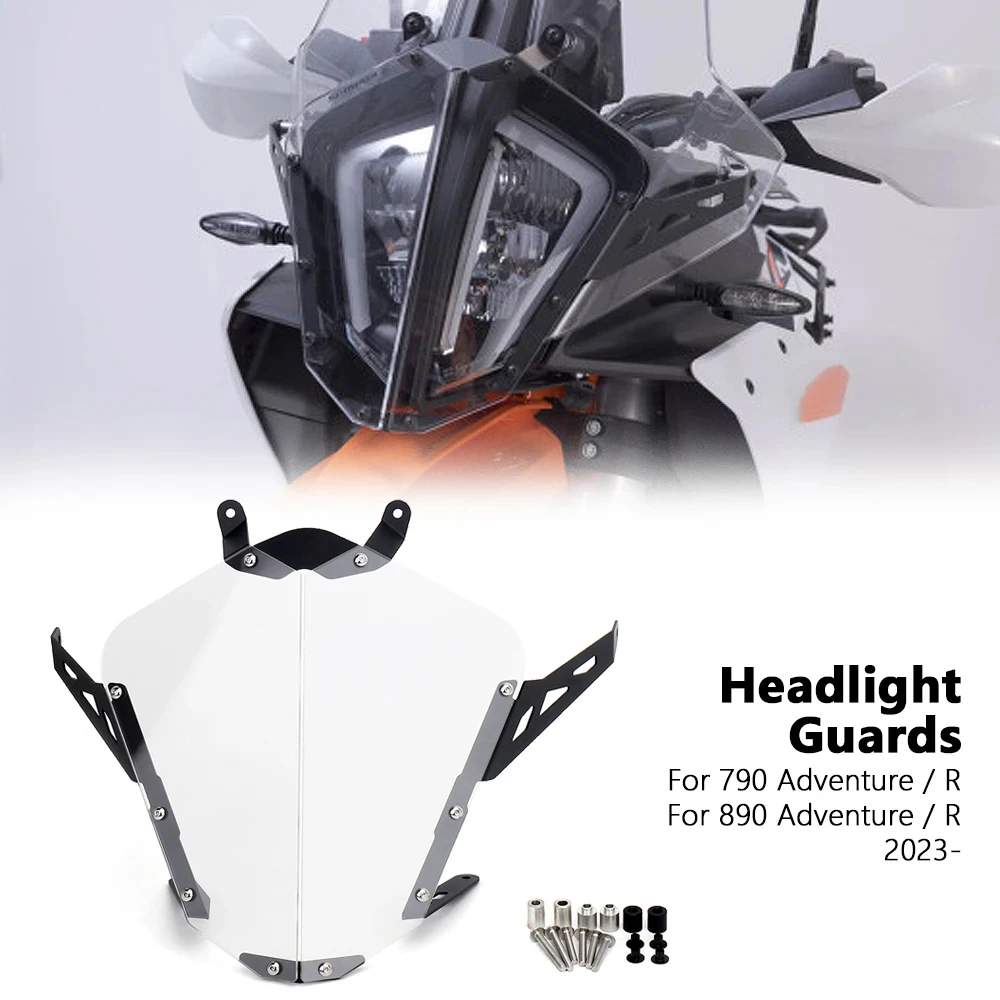 

New Motorcycle Headlight Protection Protector Guard Front Lamp Cover FOR 790 Adventure R 890 ADVENTURE R 2023 2024