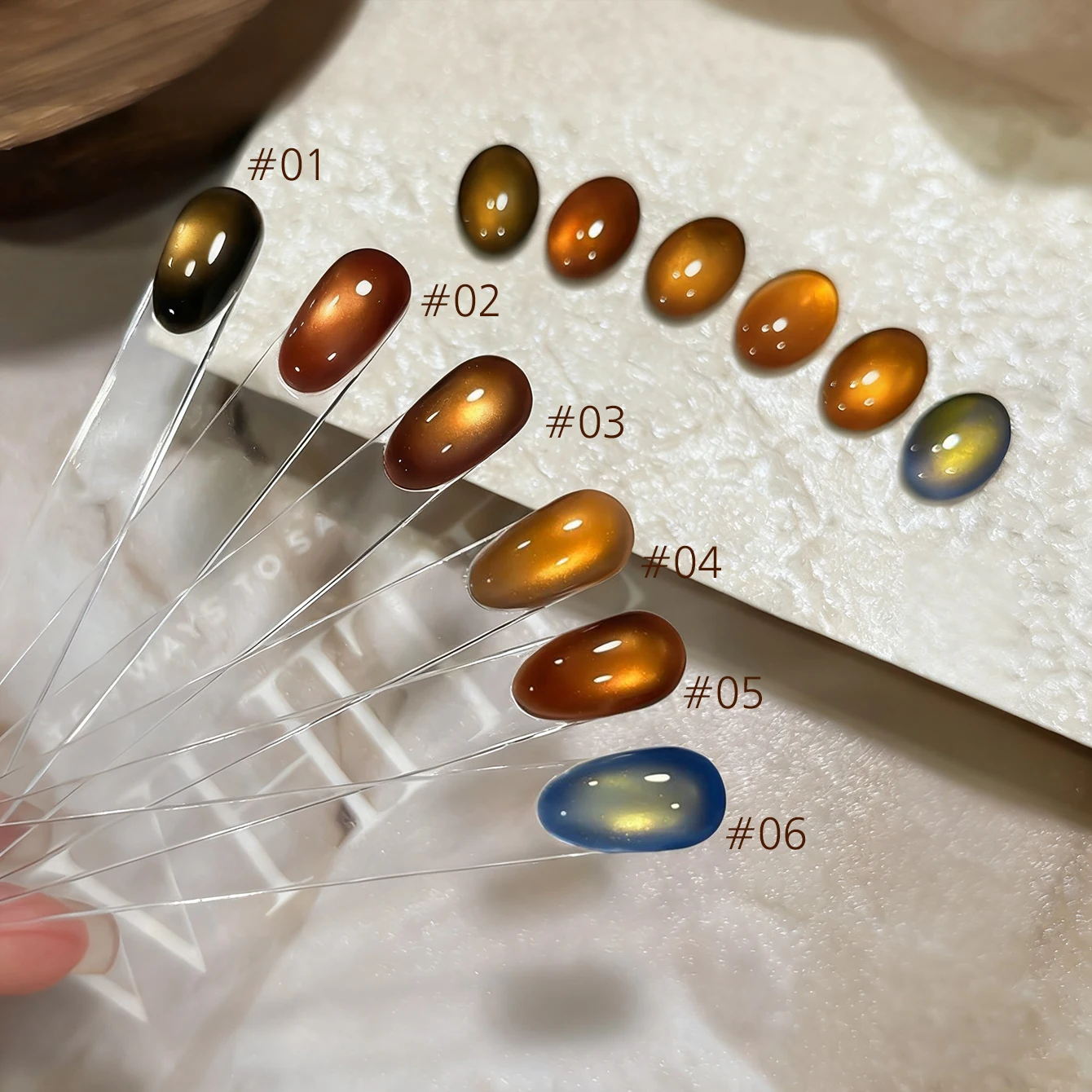 10 مللي 1 قطعة الأظافر البني الذهب الأظافر الحمراء الخريف والشتاء مبيعا تبييض الأظافر السوداء UV ضوء الأظافر مسمار الفن #5