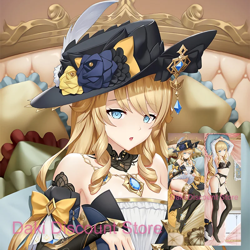 

Dakimakura Navia Genshin Impact аниме двусторонний принт 2WAY наволочка в натуральную величину подарок наволочка для тела