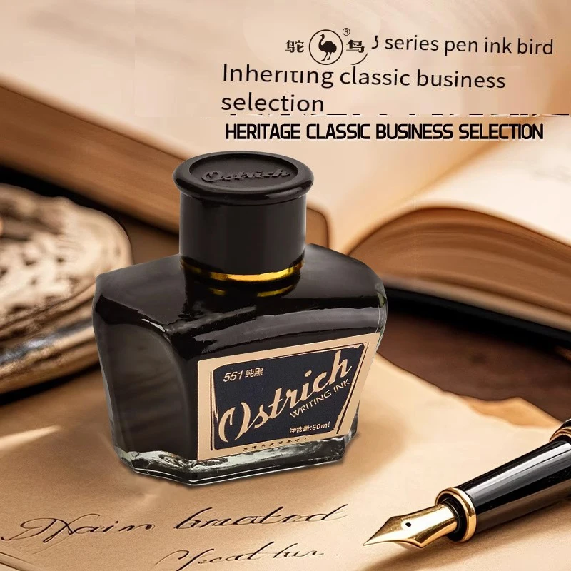 Ostrich 5-Series Fountain Pen Ink. Includes models like non-carbon