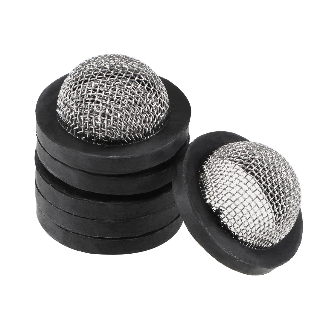 Weiyi 3/6/12Pcs Rubber Flat Washers 19/24mm OD 13/17mm Id 3mm Thick With Stainless Steel Inlet Filter For Faucet Pipe Water Hose