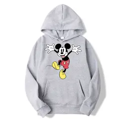 Mickey Mouse Cartoon Anime Women Pullover Tops Spring Autumn Men Hoodie 2024 New Fashion Sports Couple Sweatshirt Clothing