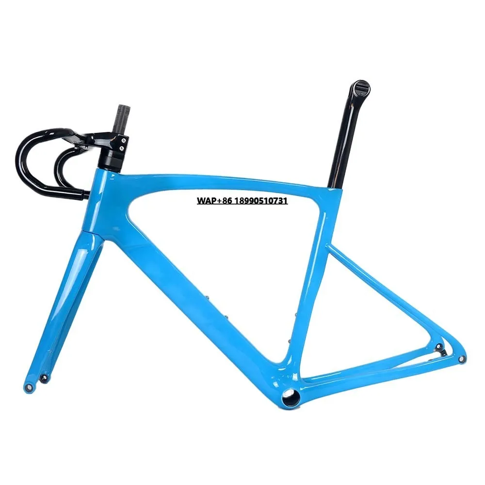 

Full Carbon Fiber Large Size 58CM Di2 Disc Brake Frame Bike Racing Carbon Roadbike Frameset