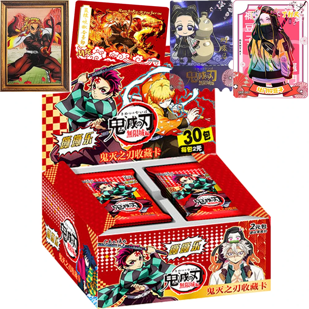 

Demon Slayer Hot Blooded Battle Anime Collection Cards Cartoon Fashion Unique Design Character Exquisite Cards Boys Girls Gifts