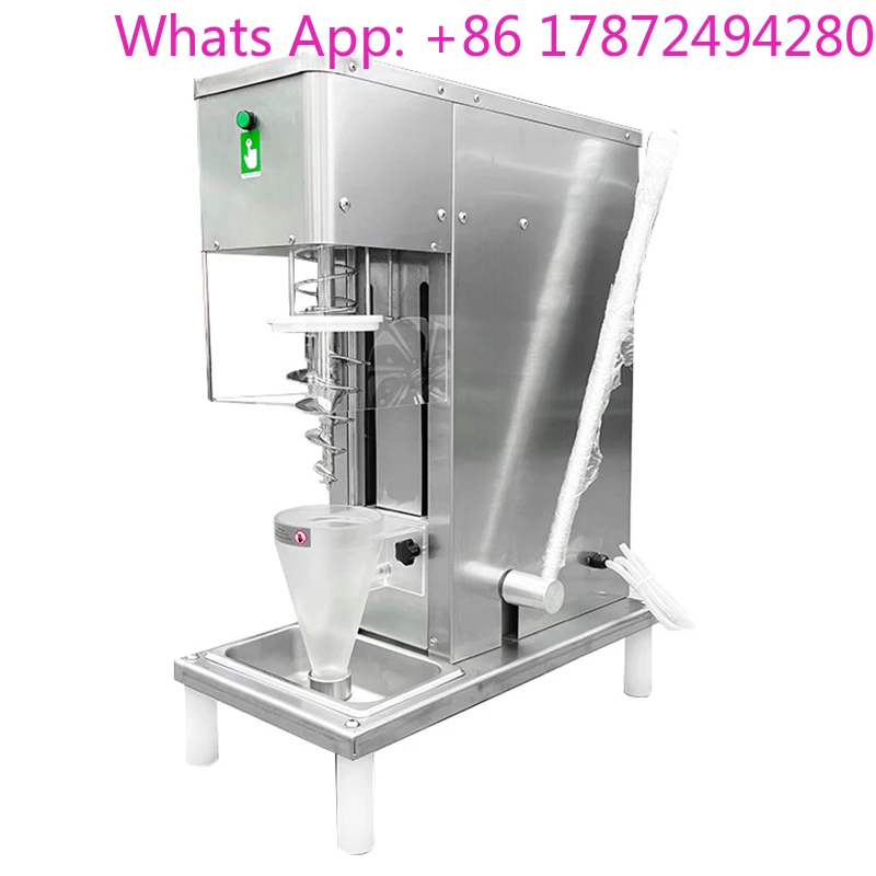 Large Commercial Fruit Ice Cream Mixer with Stainless Steel Whole Machine, 30L/H 750W Ice Cream Processing Machine