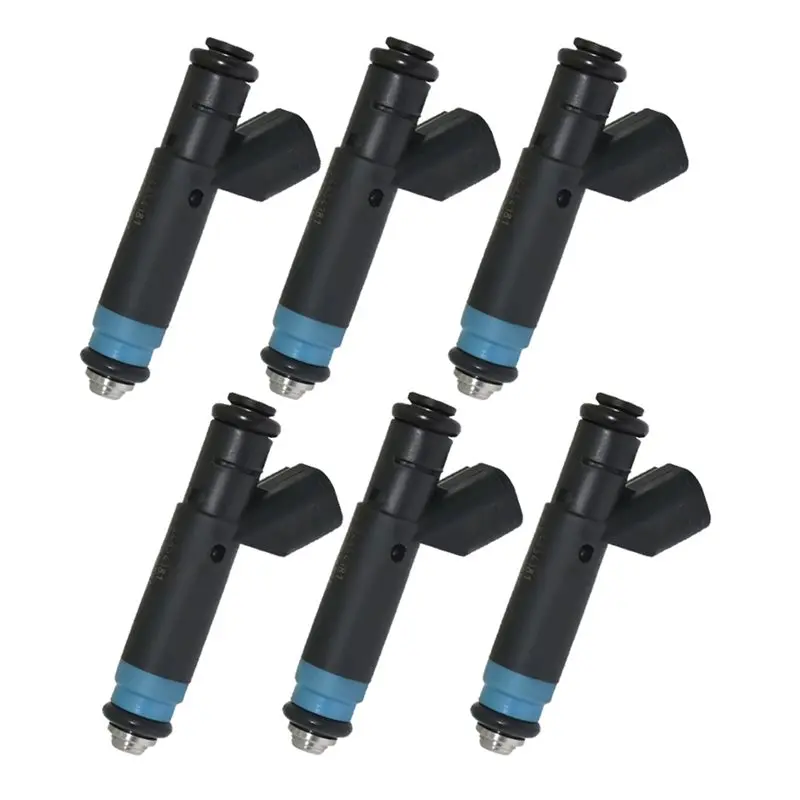 Fuel Injector For 1999-2004 Jeep Cherokee(XJ), Grand Cherokee(WJ), Wrangler TJ I6- 6PCS 04854181 RL854181 Fix P0300 FJ454
