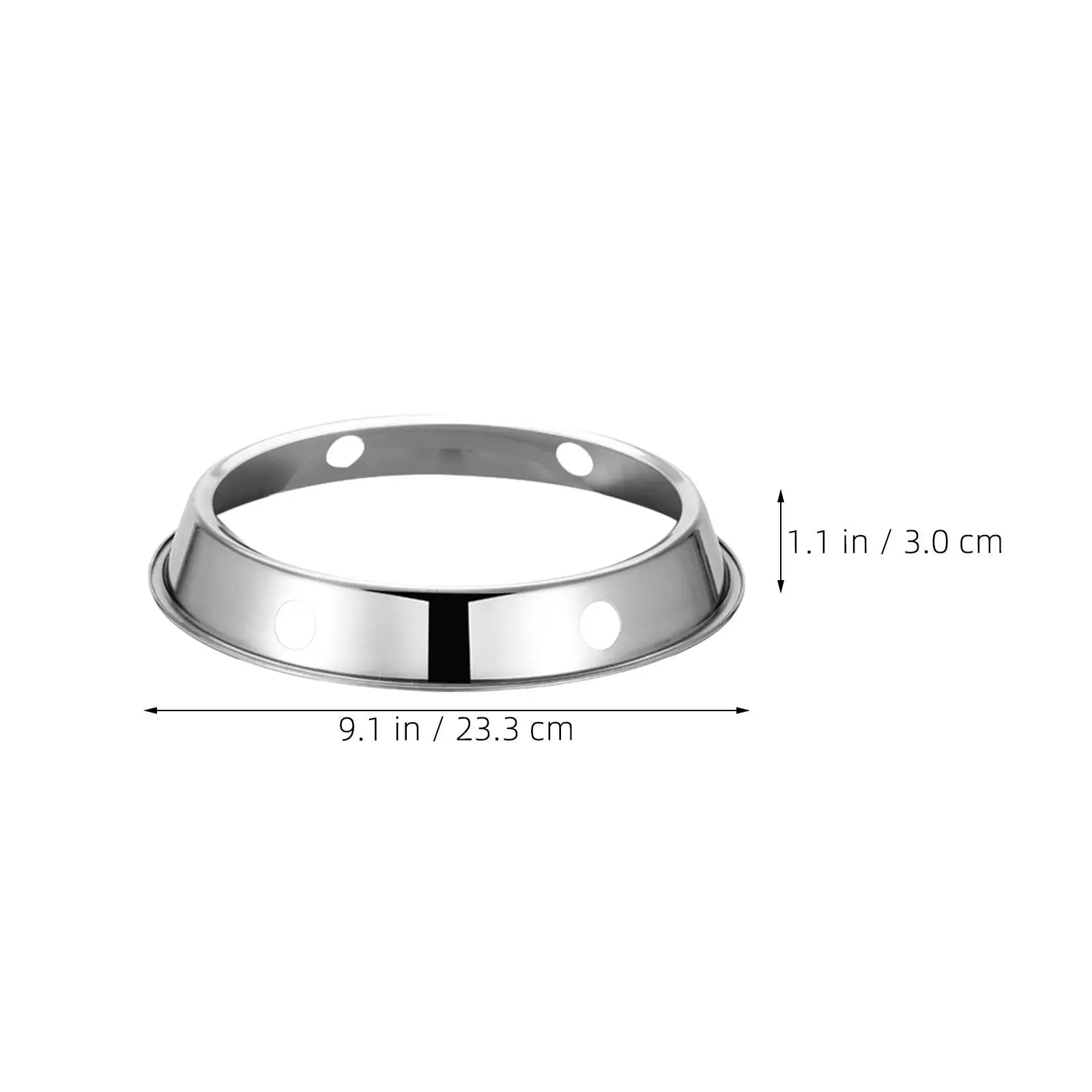 Universal Wok Ring Stainless Steel Fry Pan Rack Kitchen Cookware Stand Round Support Base For Restaurant Heat Table Protection