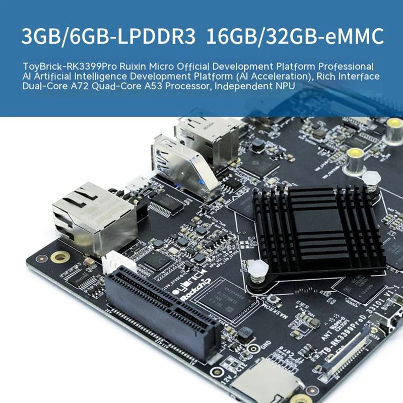 

ToybrickTB-RK3399ProDs Development Board Ruixin Micro AI Artificial Intelligence Development Board Linux+And