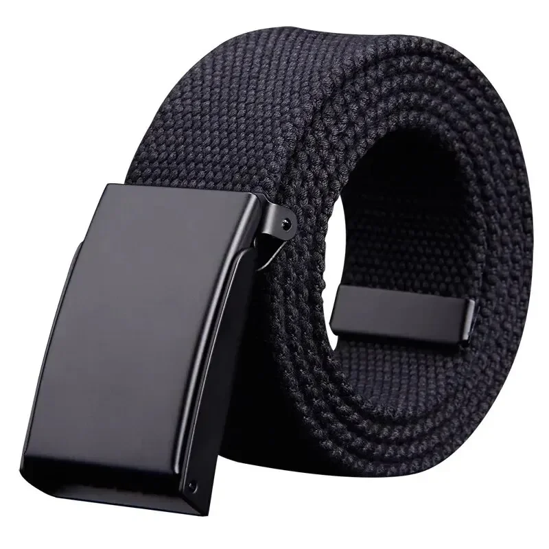 Men's Belt Fashion New Unisex Trousers Belt Women's Belt Canvas Belt Breathable Outdoor Tactical For Jeans Adjustable Waist Belt