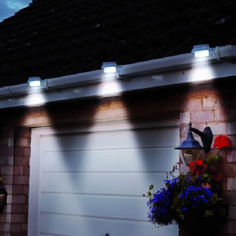 Guardrail Eaves LED Solar Lights Sink Outdoor Rainproof Walls Fences and Railings