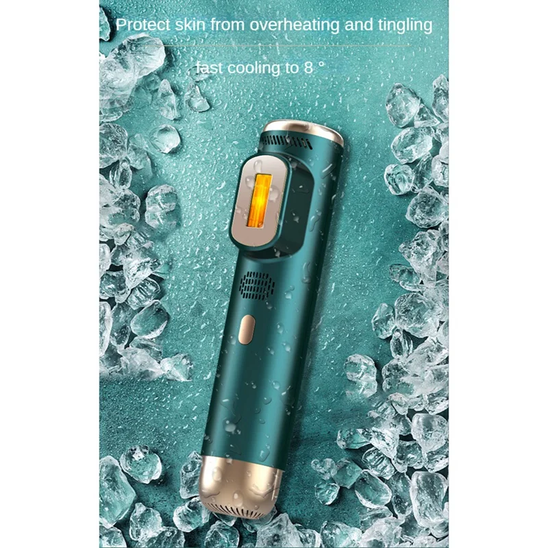 2In1 Freezing Point Hair Removal Device Household Laser- Hair Removal Device Body Hair Removal White US Plug