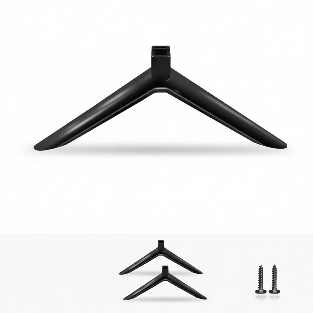 Universal Adjustable TV Stand Legs For 24 55 Inch Smart Television Heavy Duty Desktop Base Support Bracket Black Finish