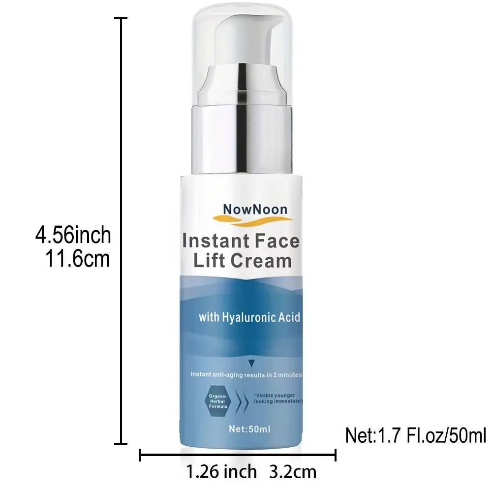 met Hyaluronzuur Instant Face Lift Cream Aanscherping Zichtbaar Verstevigende Losse Verslapping Huid Tijdelijke Huidverstrakkingscrème