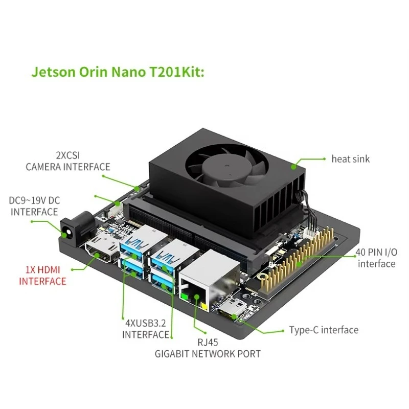 Goldverkäufer auf Lager Jetson Nano Developer Kit Orin Nano Super Ai Computer mit 8 GB 67TOPS Embedded Development Board