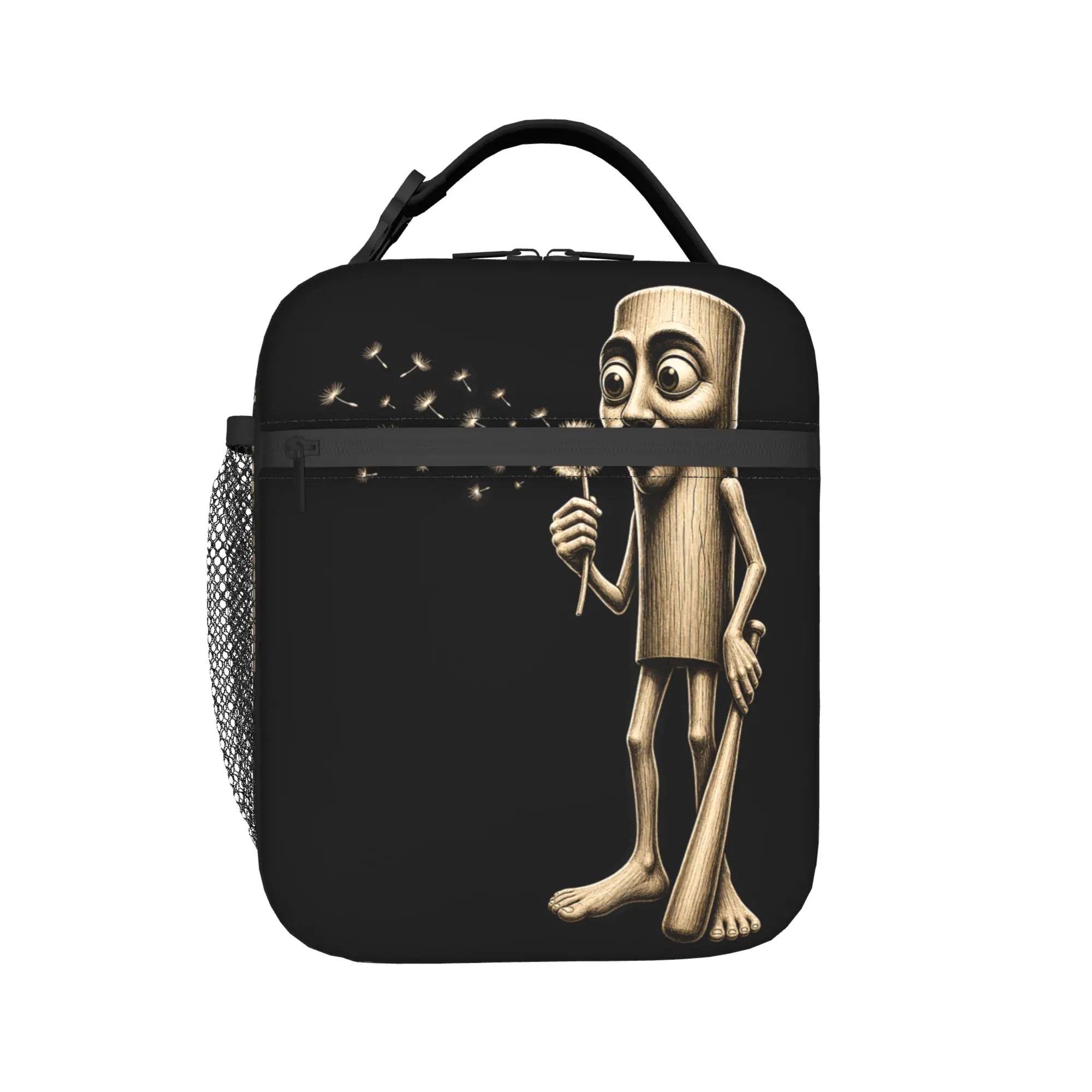 Tung Sahur Blowing Dandelion Wishes Funny Meme Brainrot Lunch Bag Office Lunch Box For Child Casual Designer Tote Food Bags