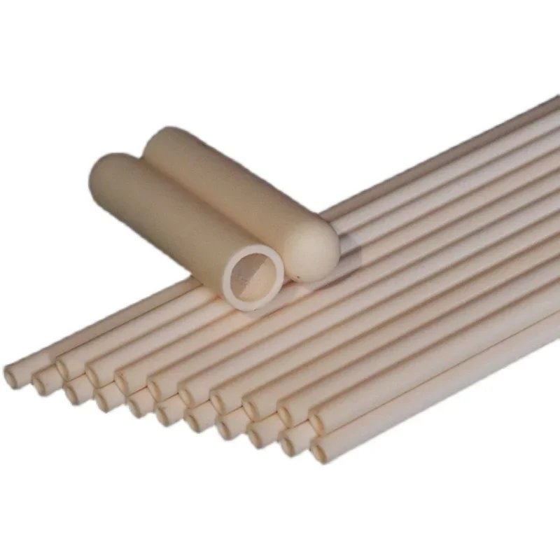 Ceramic Tube Aluminum 1600C High Temp Resistant Hollow Insulation Thermocouple Protection 0 25 20 Mm Heat Resistant
