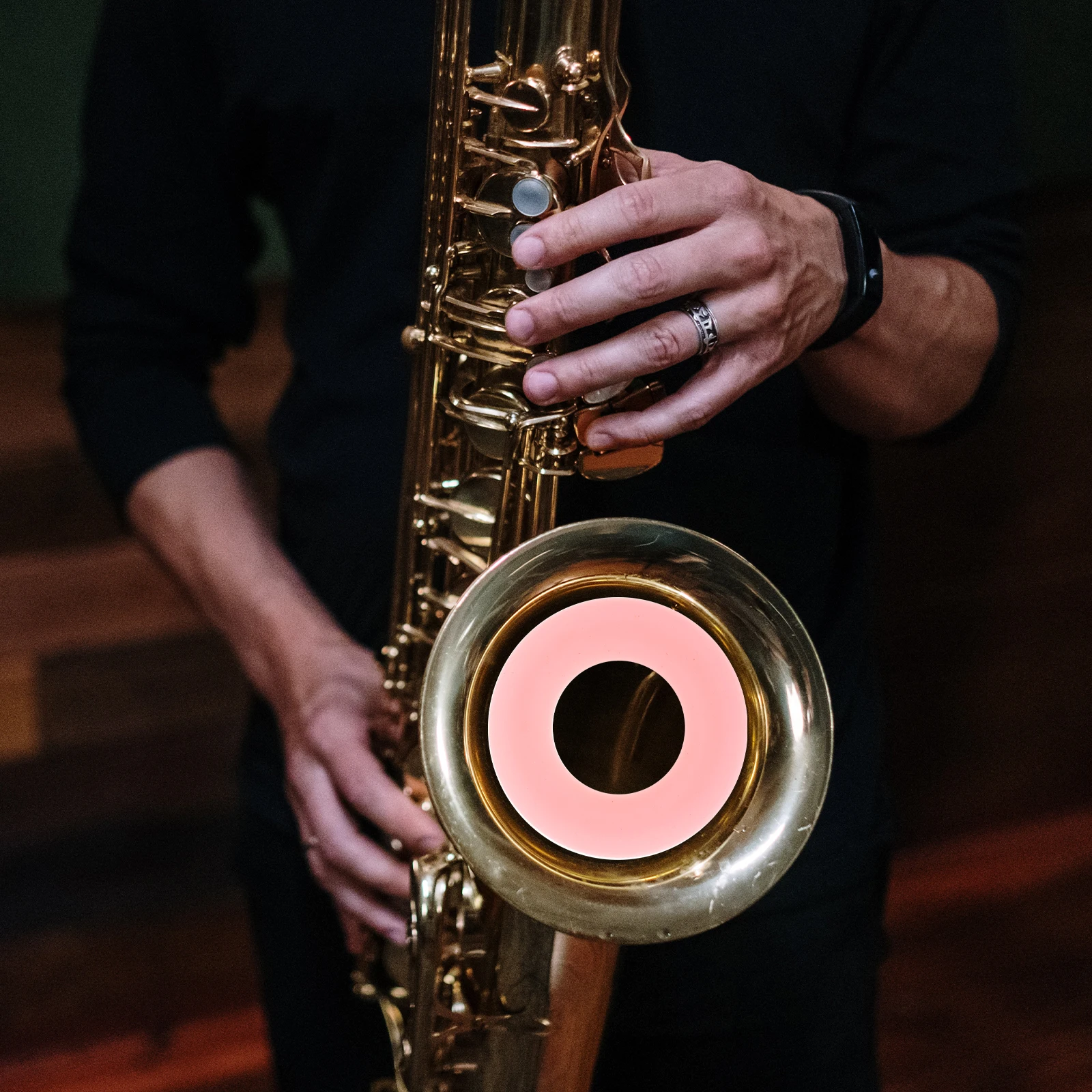 

Sax Silicone Mute Durable Supple Noise Reducer Professional Saxophone Sound Dampener Practical Portable Instrument Part