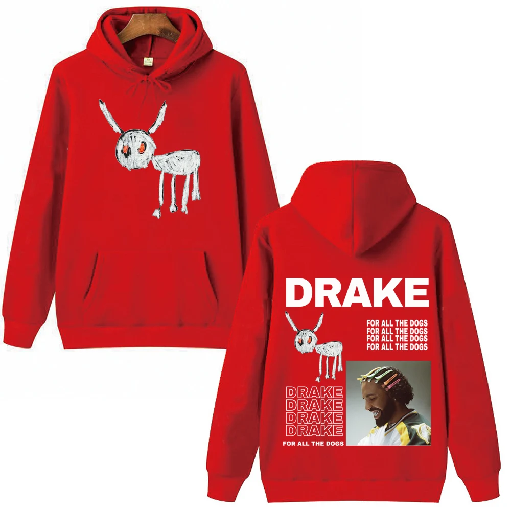 Drake for All The Dog Hoodie Man Woman Harajuku Pullover Tops Sweatshirt Music Fans Gift