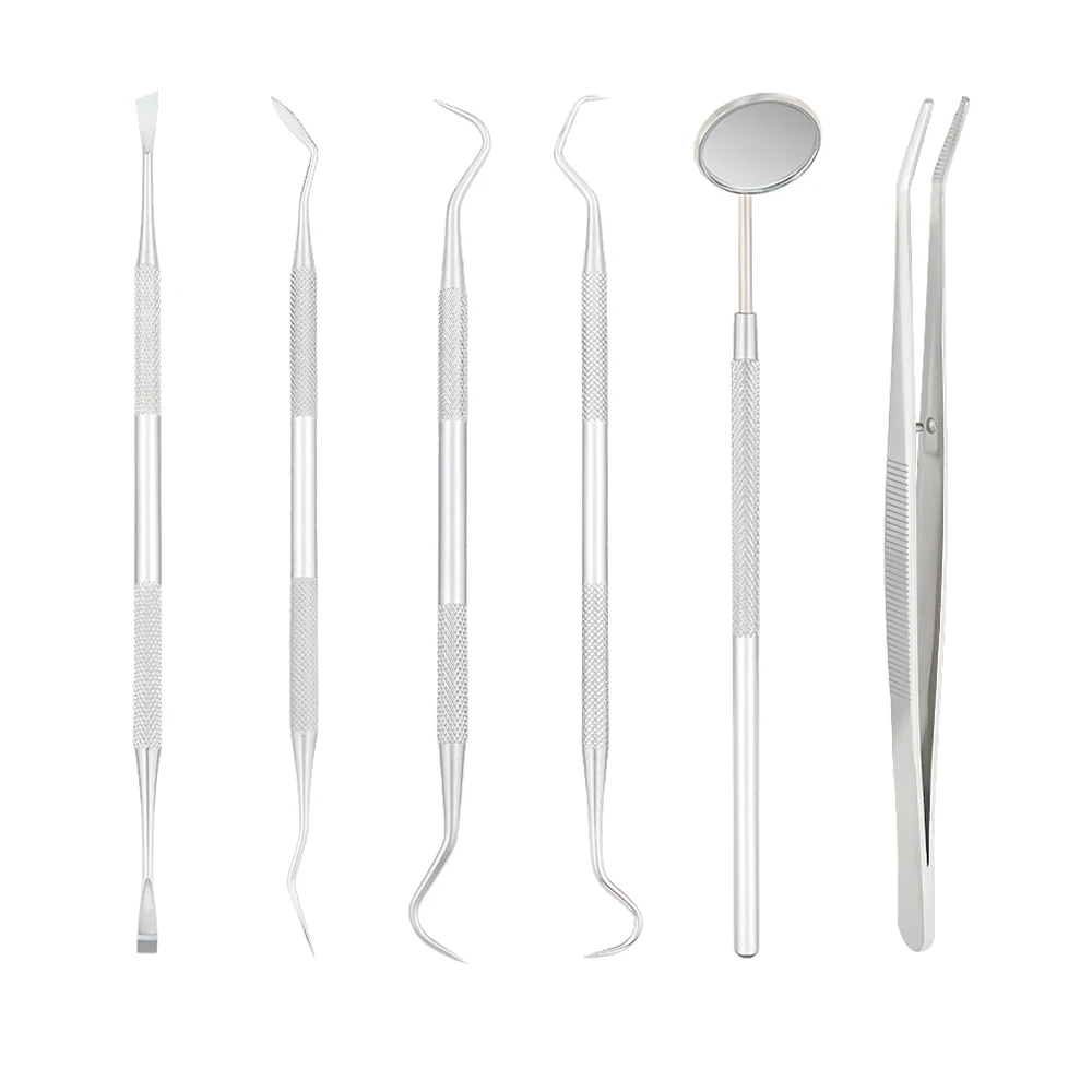 Zahns piegel Edelstahl Zahn instrument Zahnarzt Werkzeugset Sonde Zahnpflege set Pinzette Hacke Sichel Scaler
