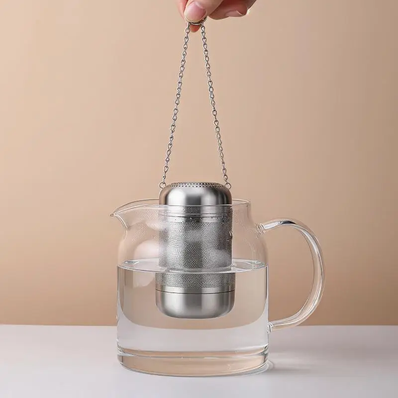 Stainless Steel Tea Infuser Strainer Reusable Food Grade Fine Mesh Filter for Loose Leaf Tea Spice Brewing Home Kitchen Use
