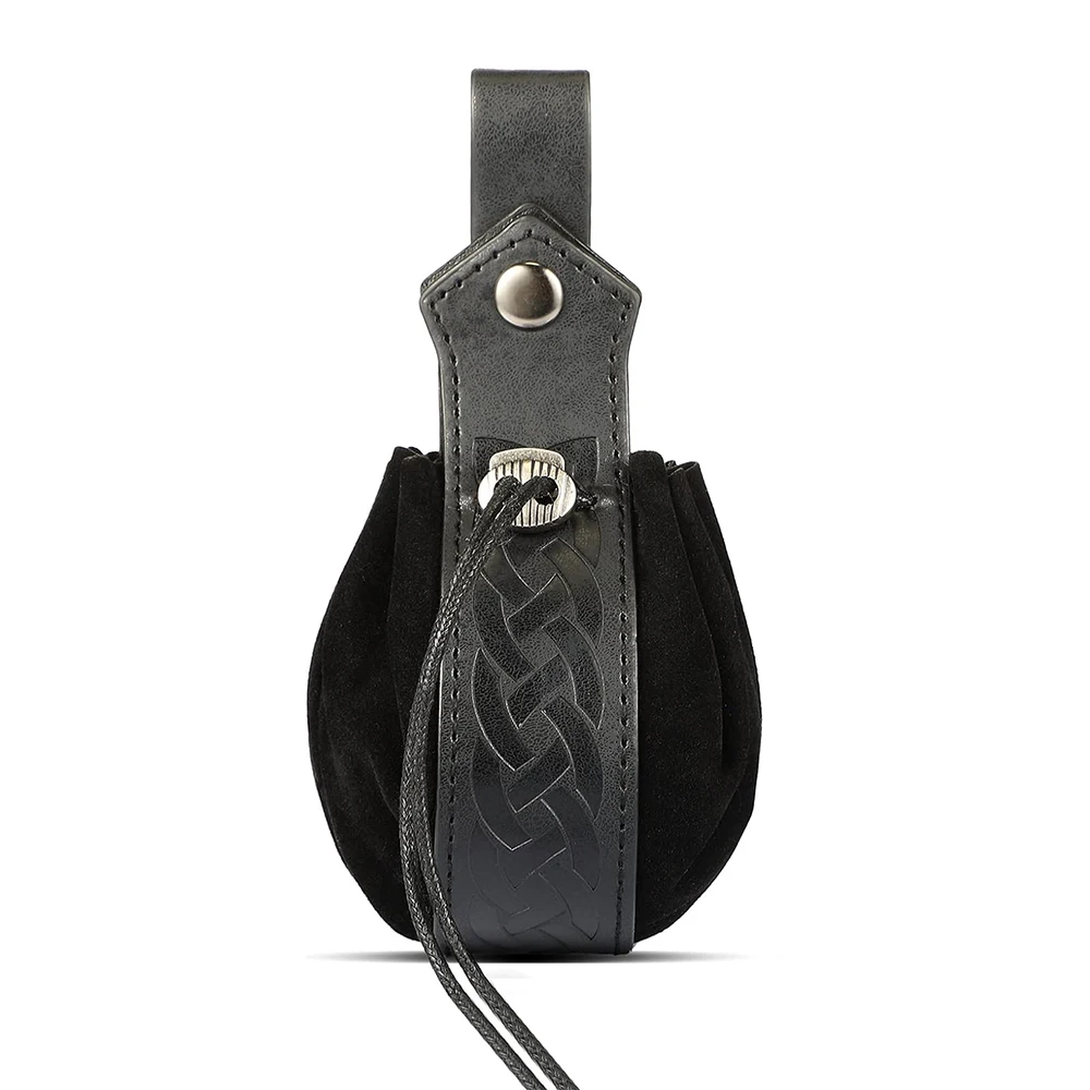 4PCS/1PCS MedievalCosplayLeather Belt Koperen Munt Heuptas Renaissance Jurk Stoomriem Rollenspel Halloween Belt Set Cosplay - afbeelding 1