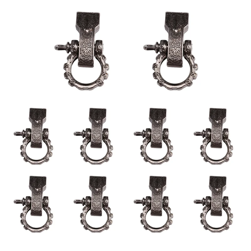 

MAKE-регулируемые пряжки для скоб, 10 шт., металлические пряжки для паракорда, банты, застежки, винтовой штифт, анкеры, скоба для браслета из паракорда Be