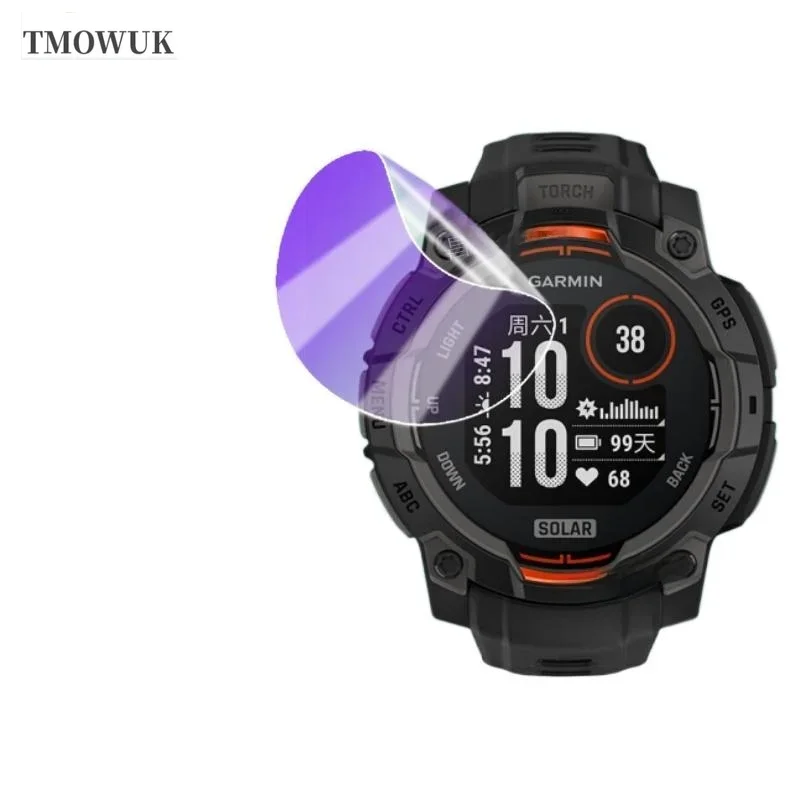 For Garmin Instinct 2 2X 3 3E Crossover 40 45 50 Mm Protector Soft TPU Hydrogel Film HD Clear Anti-scratch Watch Protective