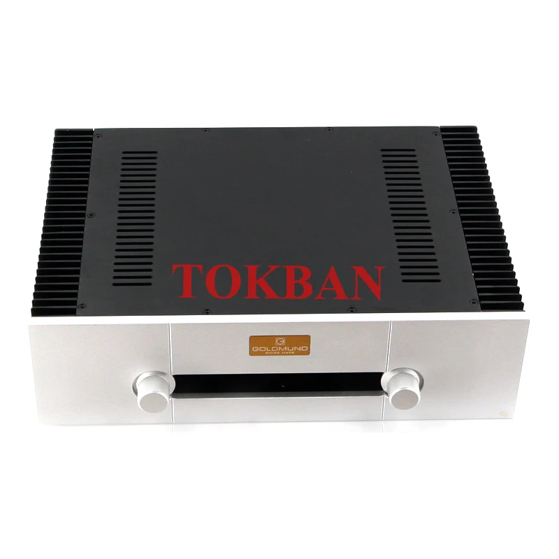 Tokban Audio Goldmund 430*120*313mm Aluminium Class A Power Amplifier Chassis Enclosure with Heat Sink DIy Amp Case Shell